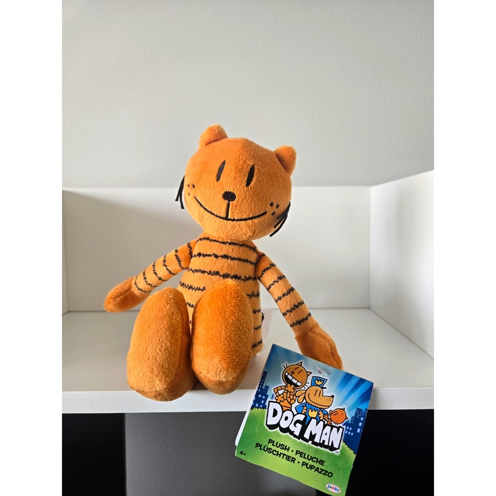 Dog Man Cat Kid Plush Stuffed Animal Orange Black Striped Jakks Pacific